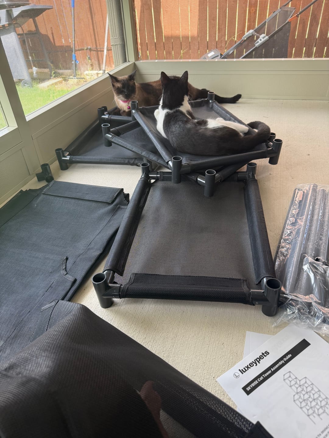 Customer photo review of Durable Cat Tower - SkyRise