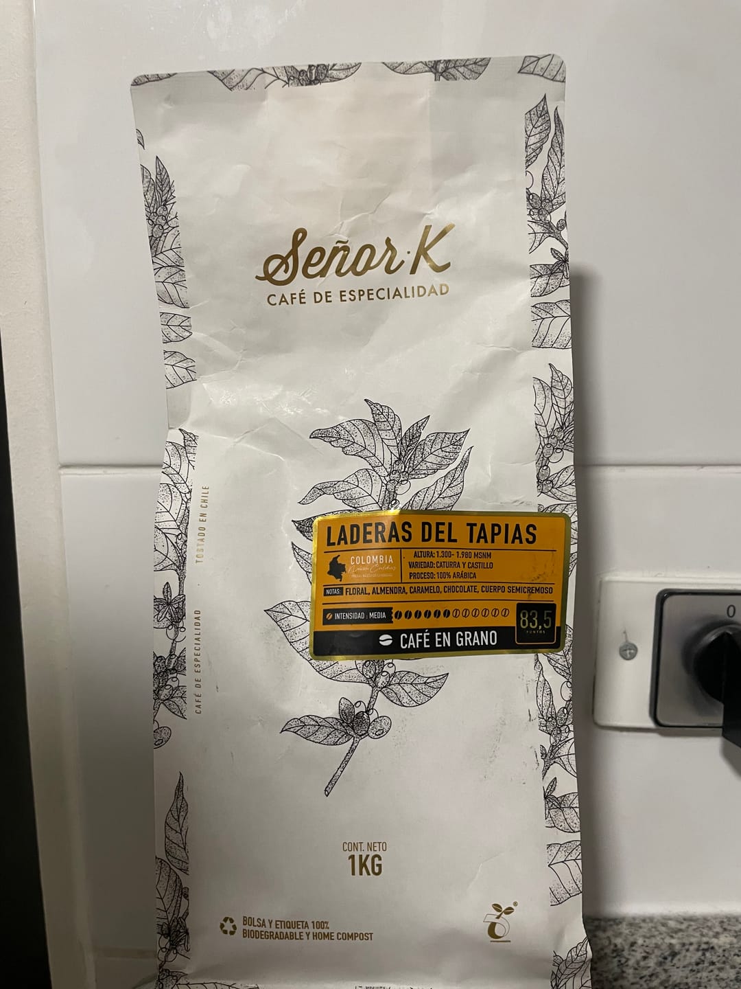 Customer photo review of Colombia | Laderas del Tapias Bolsa 1 KG | GRANO ENTERO