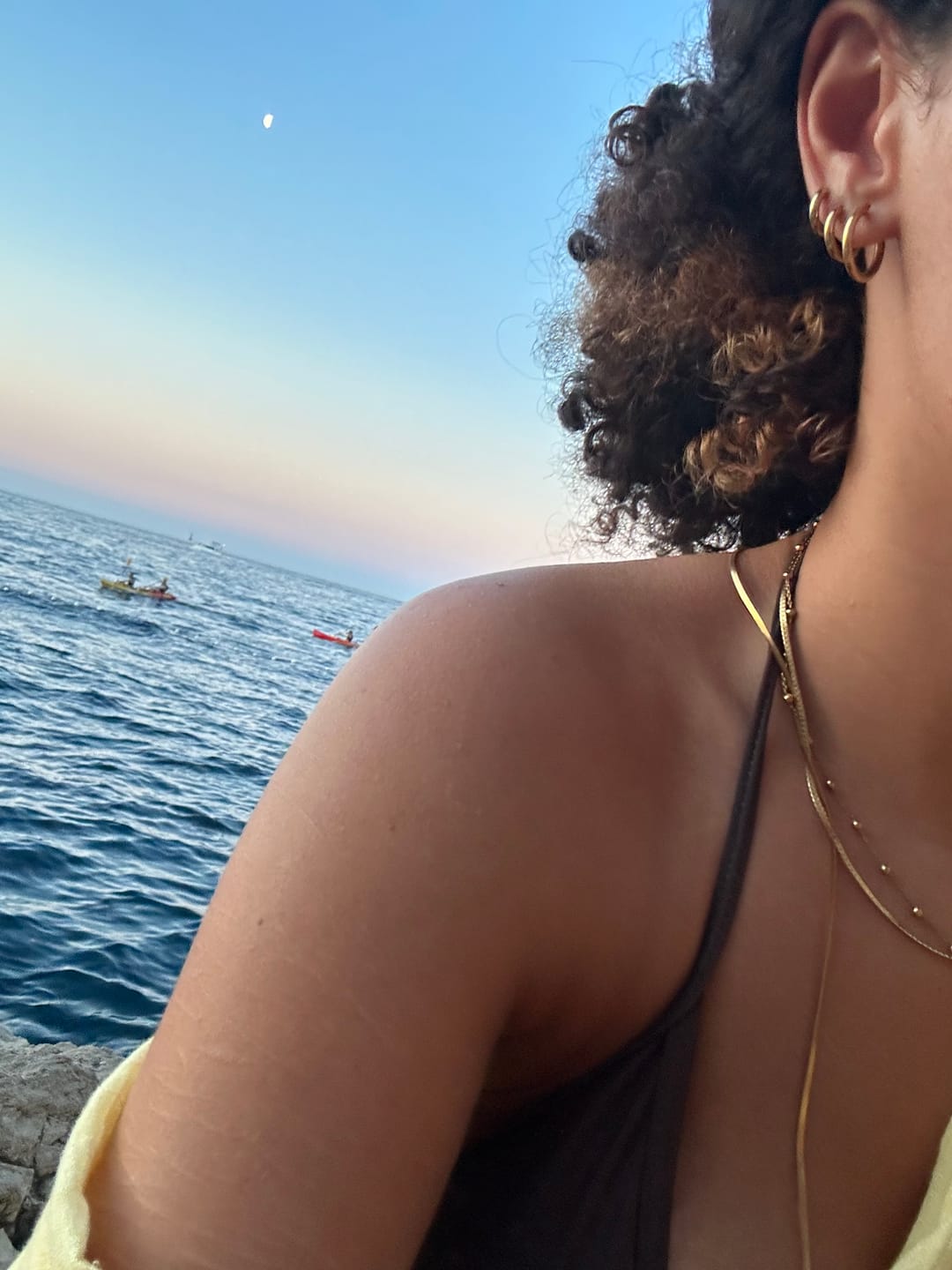 Customer photo review of Gold Trio Mini Hoop Set
