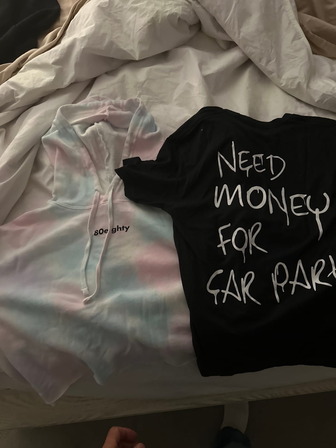 Customer photo review of 80Eighty® Women's Cotton Candy Crop Hoodie