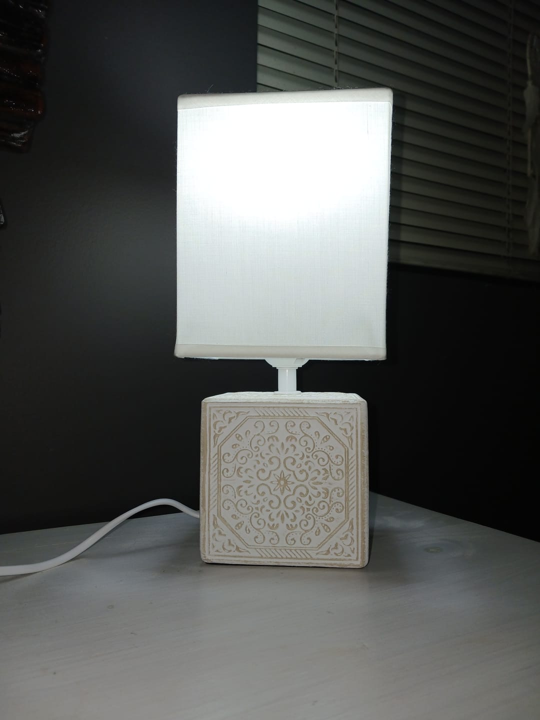 Customer photo review of Maderia Ceramic Table Lamp White | Black