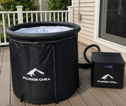 Customer photo review of Cold Plunge Tub with Chiller