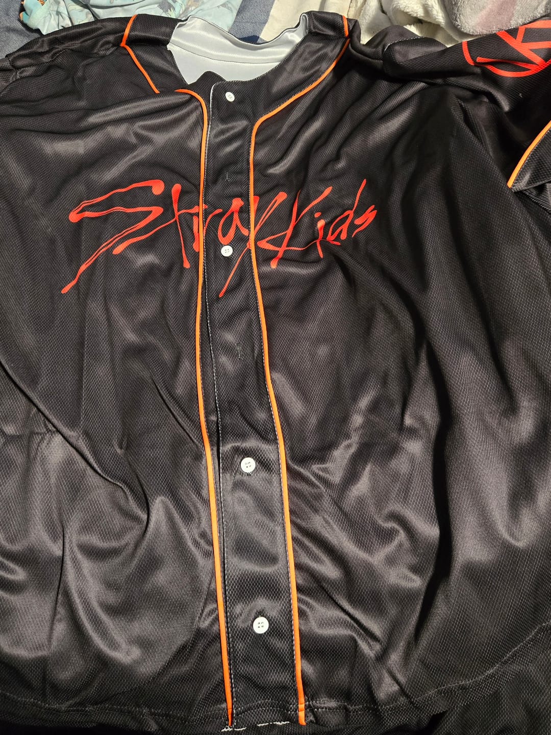 Customer photo review of Stray Kids This & That Concept Baseball Jersey STAY Aesthetic Merch Gifts