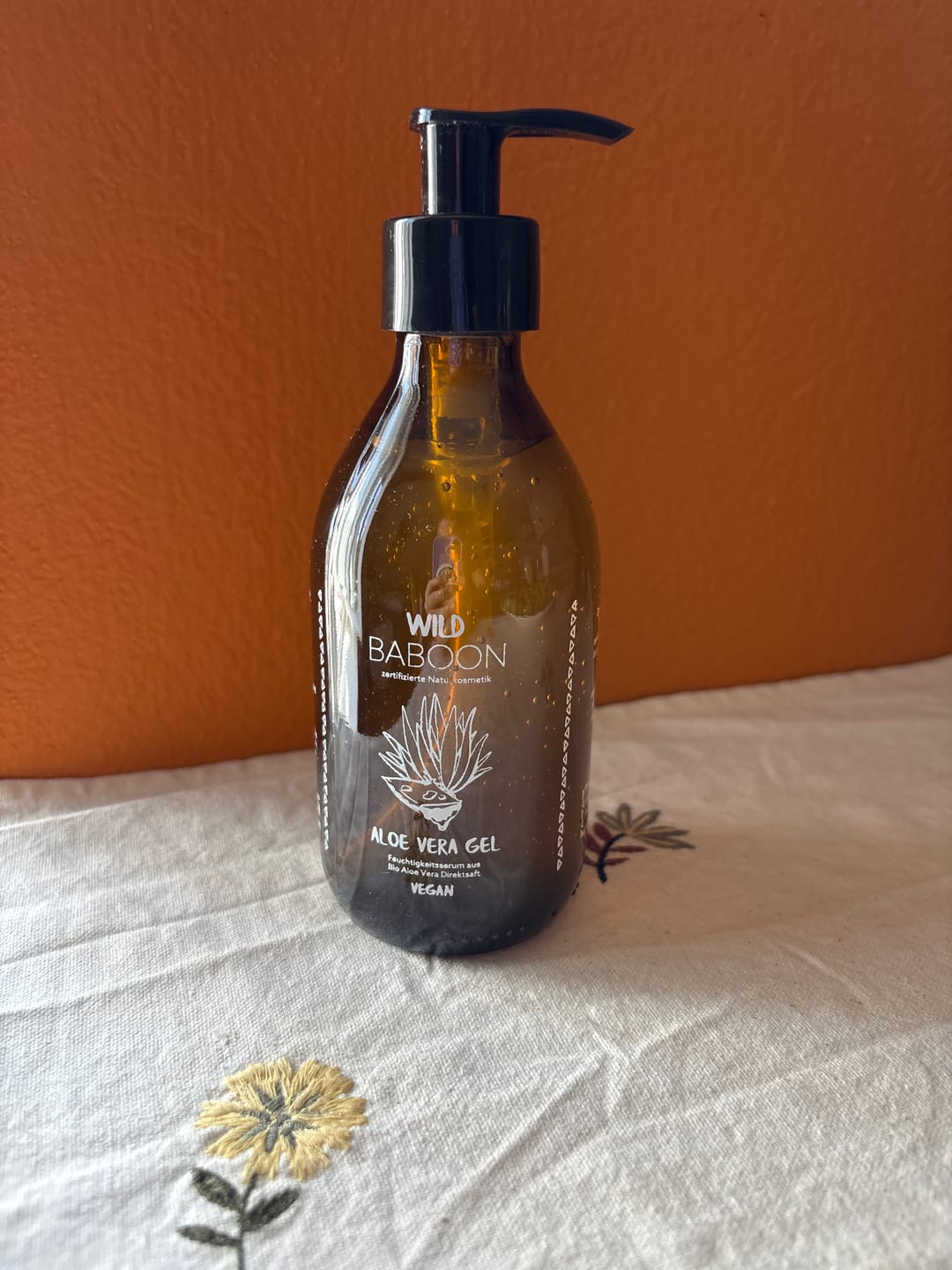Customer photo review of Bio Aloe Vera Gel - Feuchtigkeit und Regeneration für Haut und Haar - 245ml