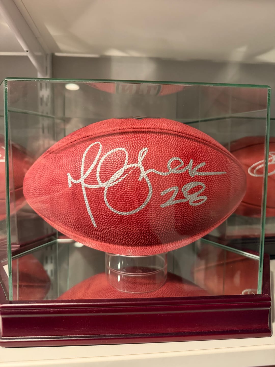 Customer photo review of Marshall Faulk Autograph Signing