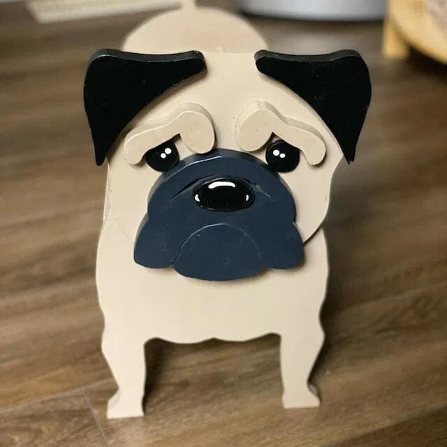 Customer photo review of Dog Planter - Pug