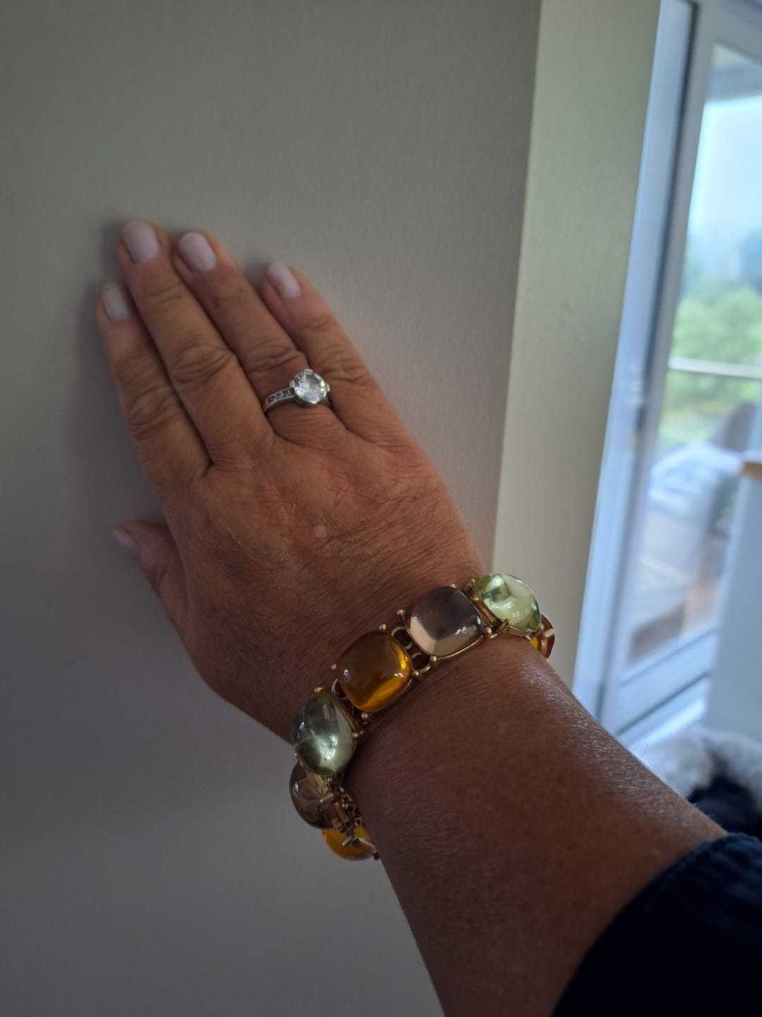 Customer photo review of Bohemian Sunset Gem Bracelet