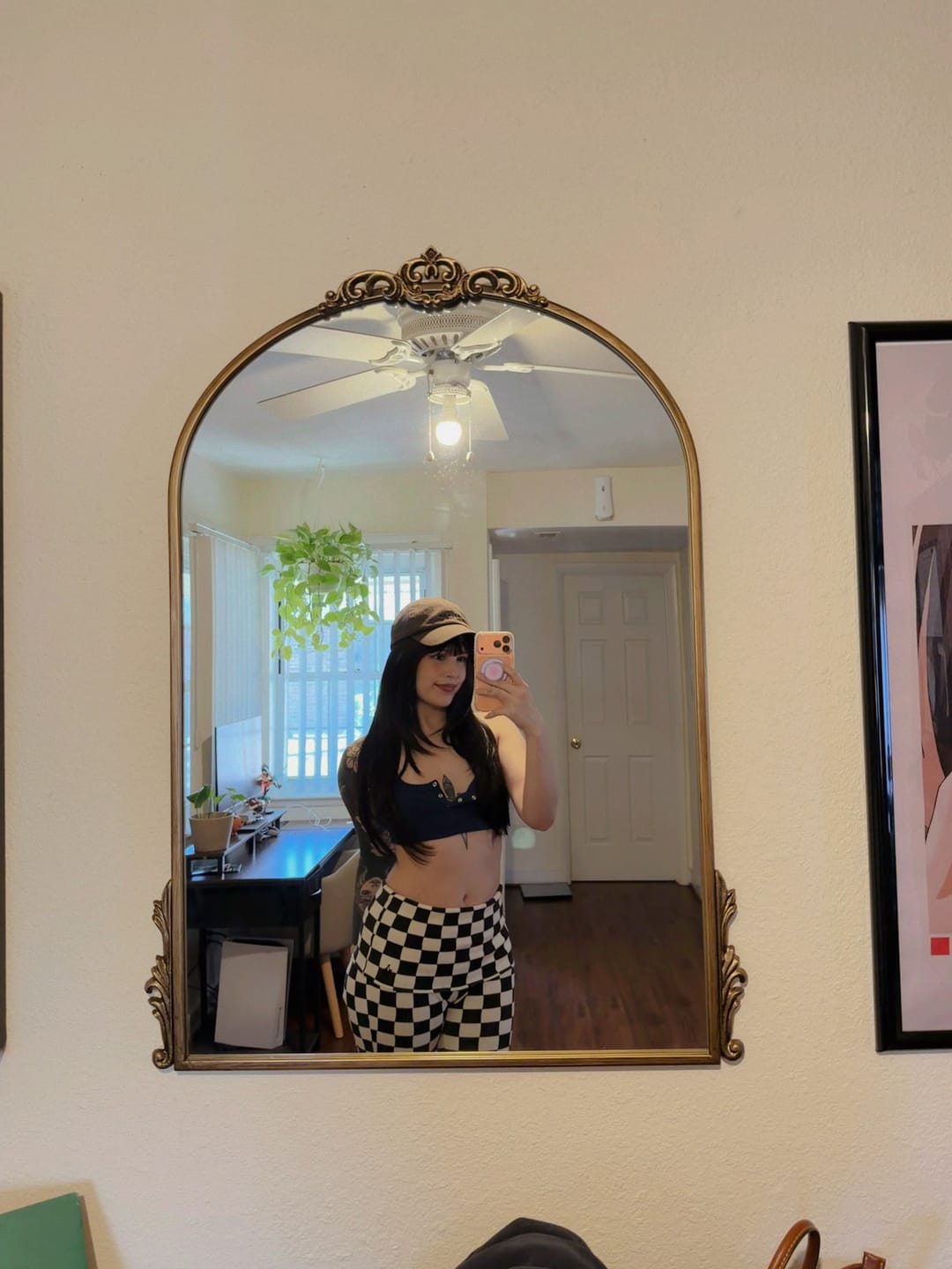 Customer photo review of Reckless Lounge Pant - Checker