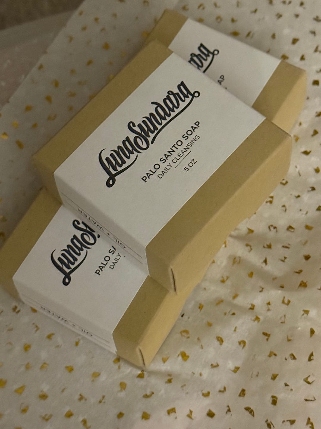 Customer photo review of Palo Santo Soap | Vegan Moisturizing Exfoliating Bar