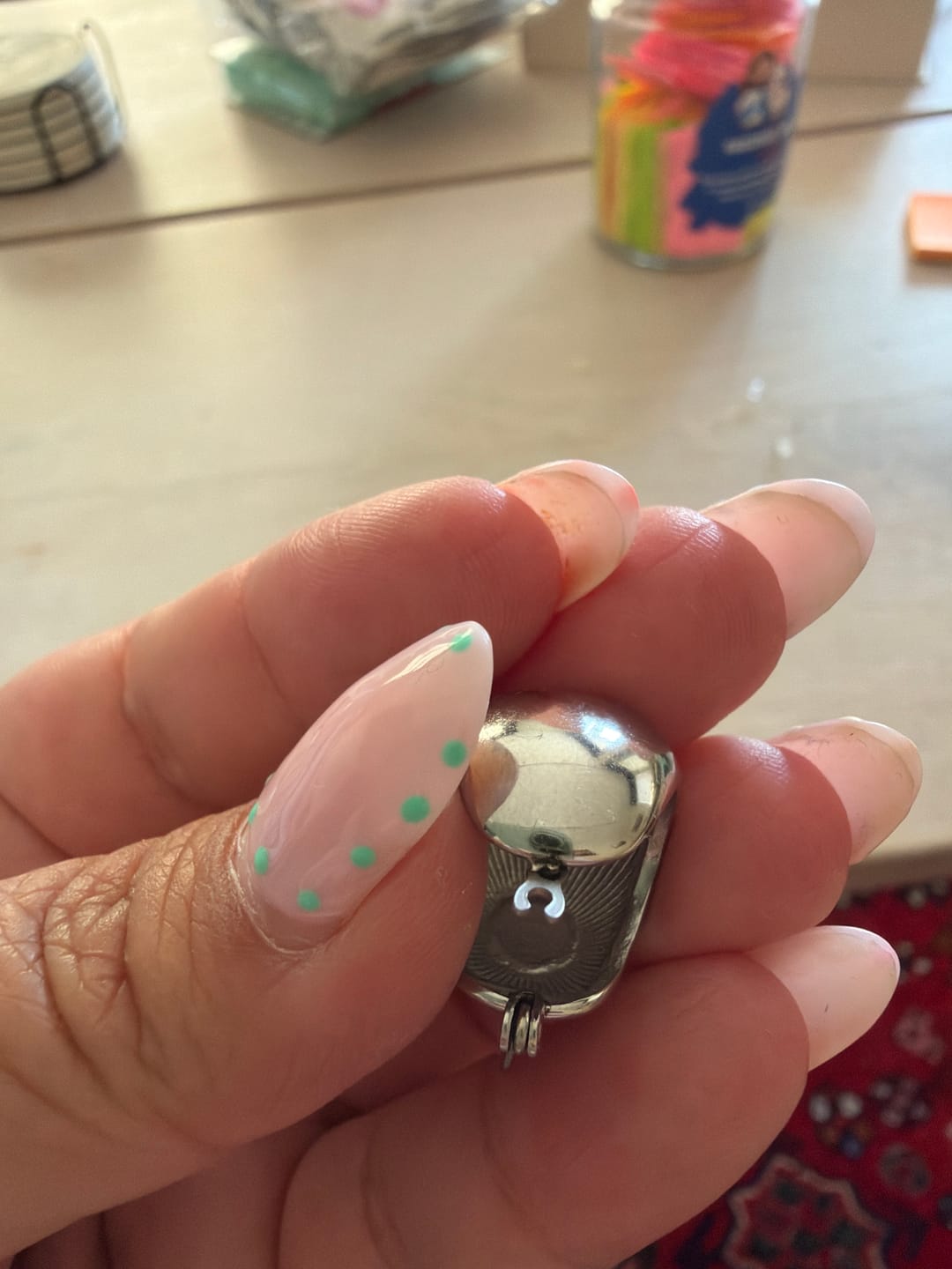 Customer photo review of Tara Silver Chunky Hoop Earrings