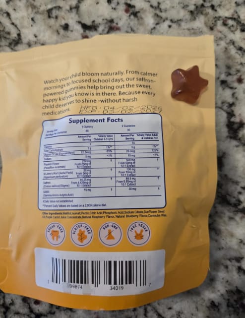 Customer photo review of KIDPUFF Gomitas de Azafrán Plus+