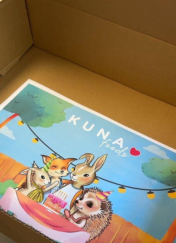 Customer photo review of Kit Cumpleaños Kuna: Rico, rico, fácil y entretenido (10 niños)