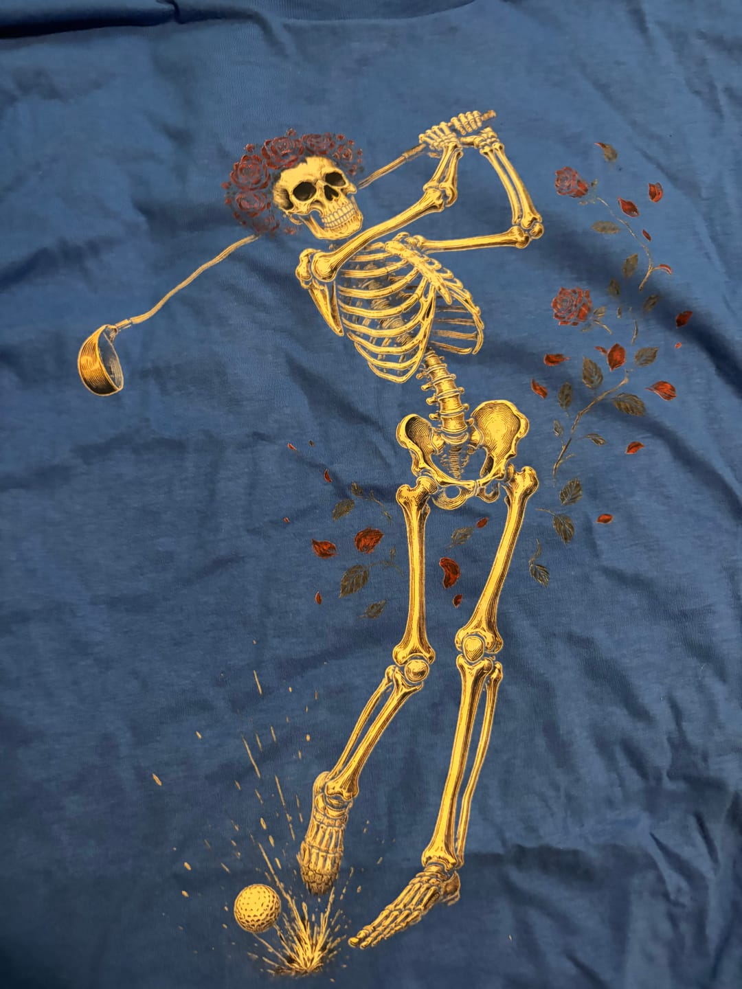 Customer photo review of Rose Skeleton Swing Tee