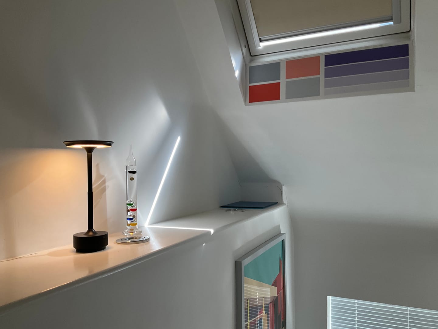 Customer photo review of Cordless Modern Aura Table Lamp - Cordless Table Lamp with Touch Control & Modern Nordic Design