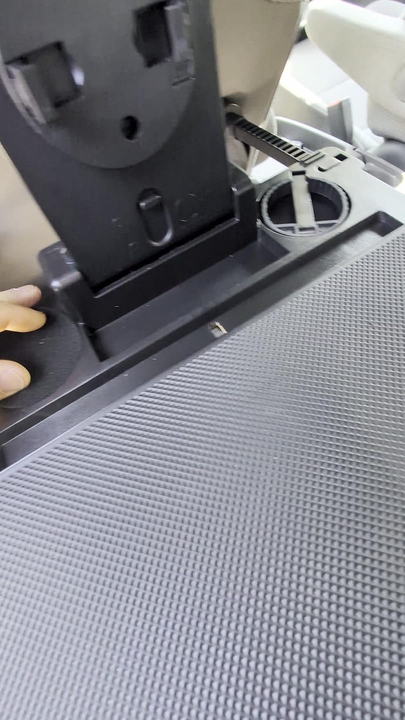 Customer photo review of BOLTHUT™ Folding Backseat Tray Table — Cup & Phone Holder