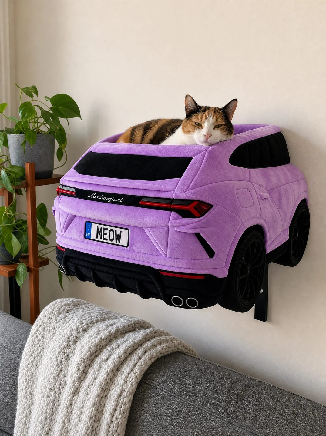 Customer photo review of DriftPaws™ Luxury Car Beds for Cats