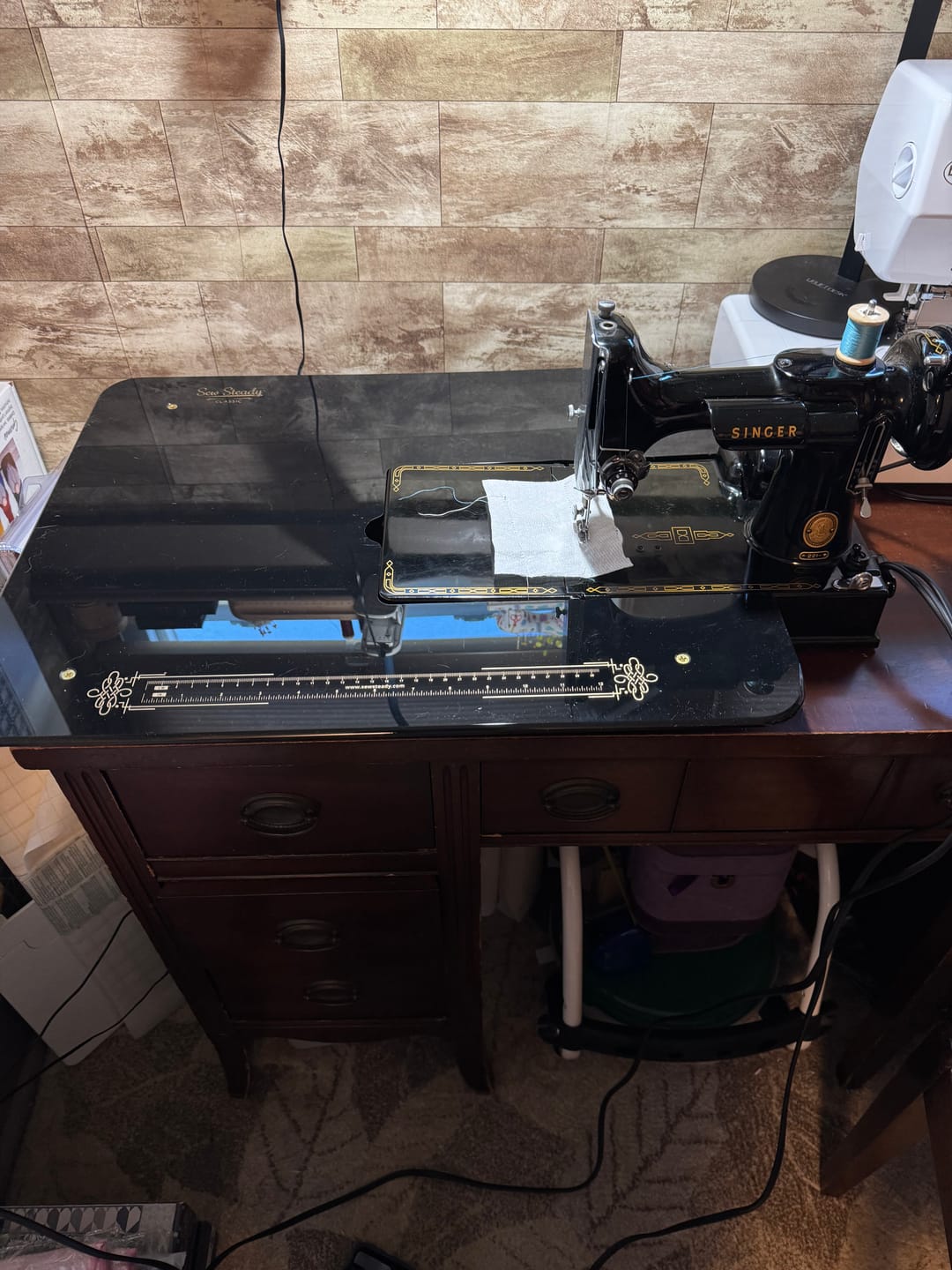 Customer photo review of Sew Steady Classic 221 Featherweight Extension Table
