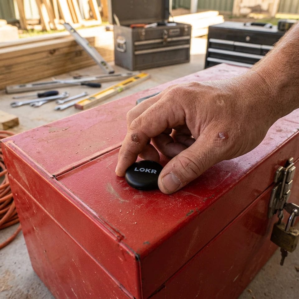 Customer photo review of LOKR Tracking Tag