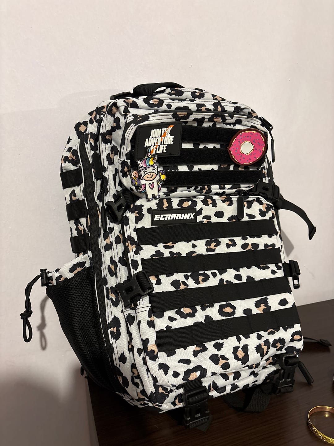 Customer photo review of Mochila Táctica V1 45L All In Leopardo