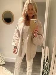 Customer photo review of Oversized Lantern Sleeve Cardigan