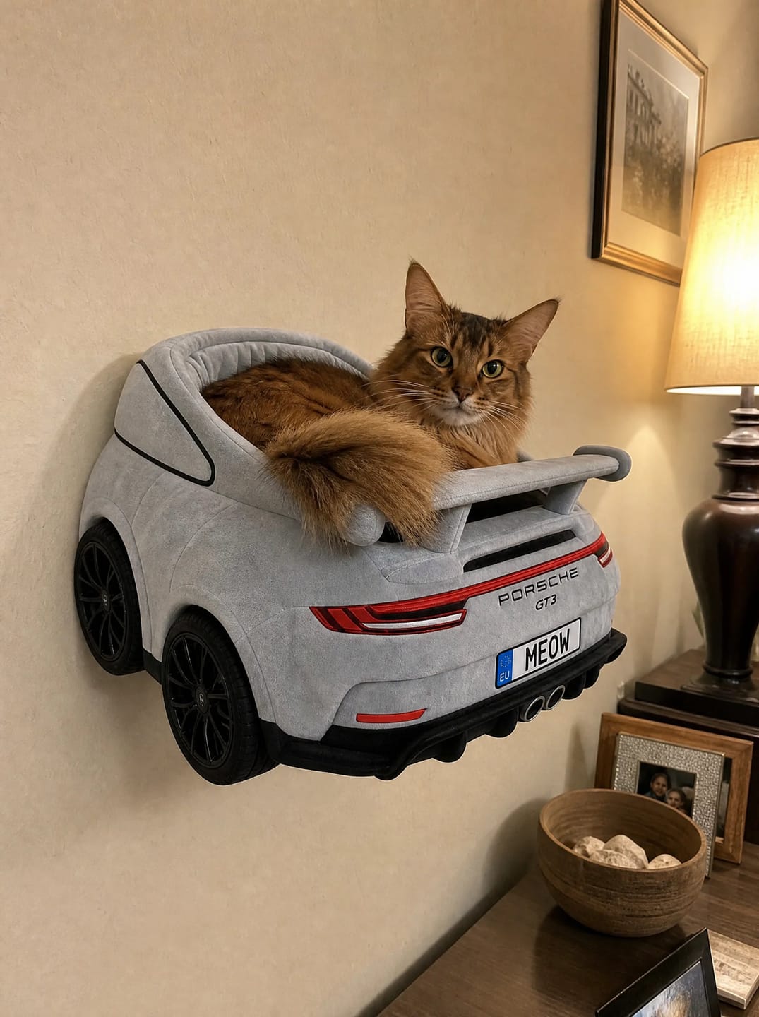 Customer photo review of DriftPaws™ Luxury Car Beds for Cats
