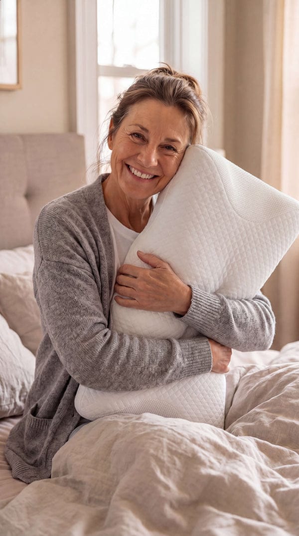 Customer photo review of Oreiller ErgoNuque™ – Réveillez-vous avec une sensation de confort retrouvée