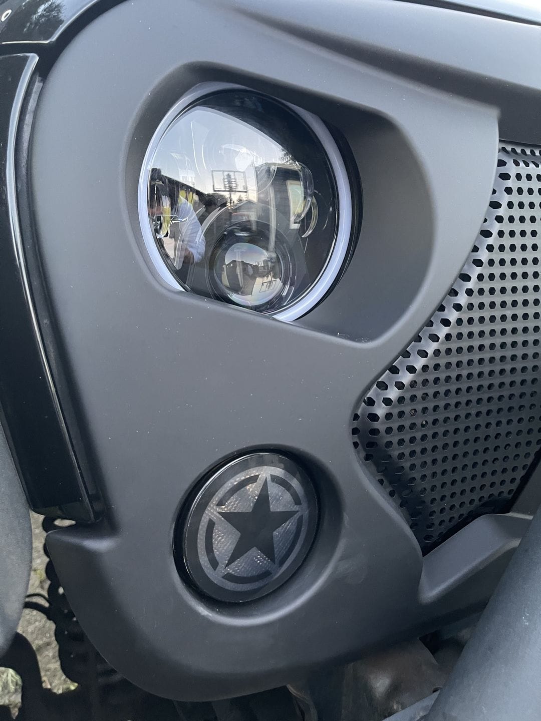 Customer photo review of Smoked LED Star Amber Turn Signals For 07-18 Jeep Wrangler JK/ JKU
