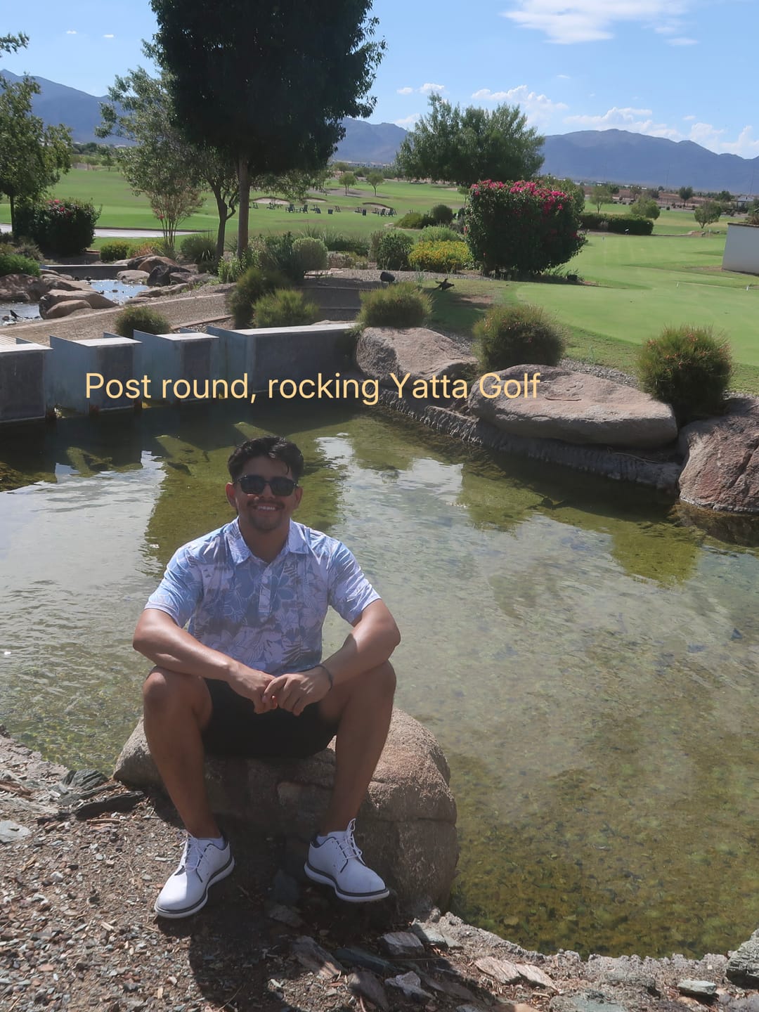 Customer photo review of Tropical Mist Golf Polo