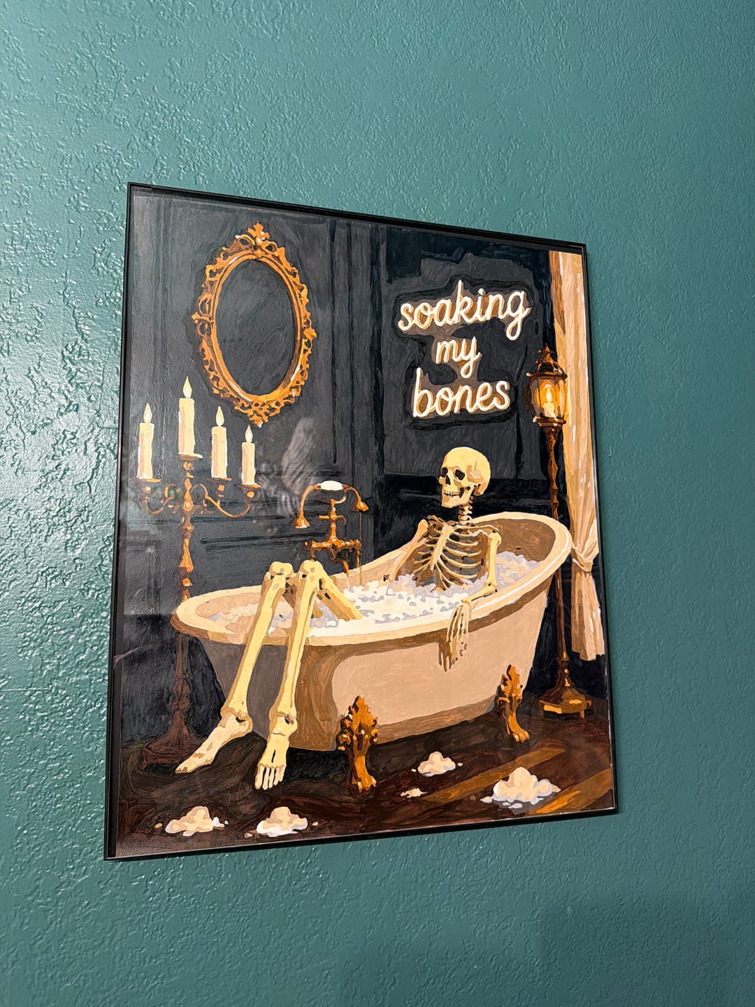 Customer photo review of Soaking My Bones | Paint by Number