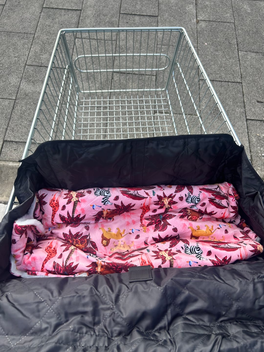 Customer photo review of Disney© Dog Blanket - Lion King Sunset Safari