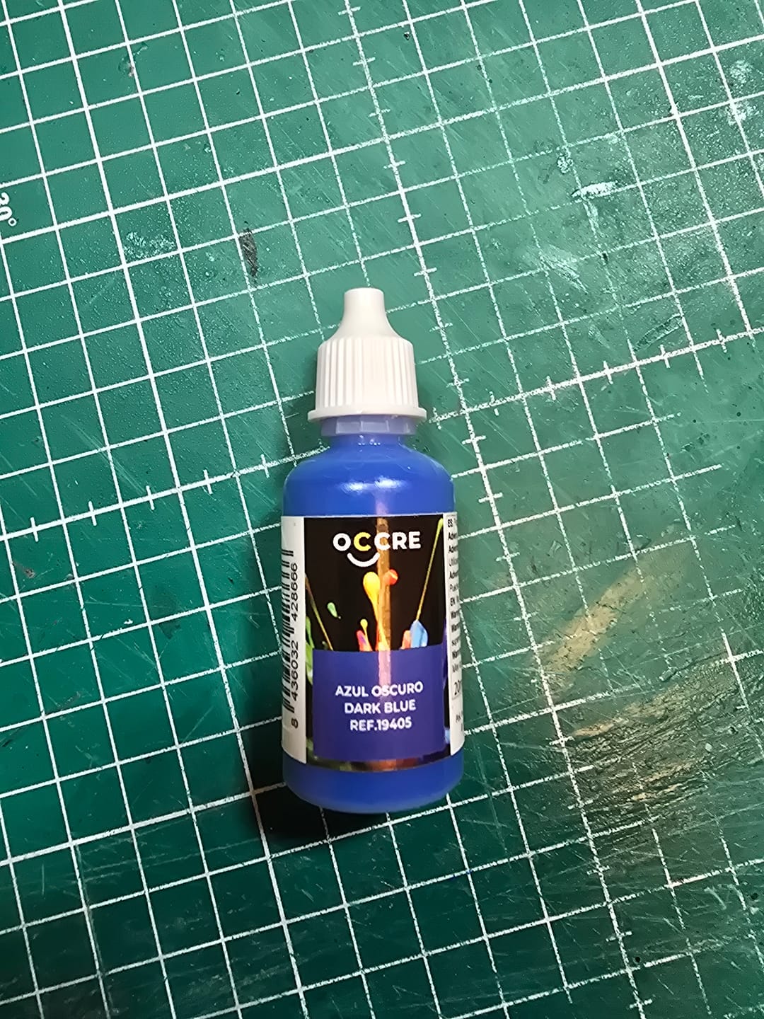 Customer photo review of Pintura Acrílica Azul oscuro 20 ml