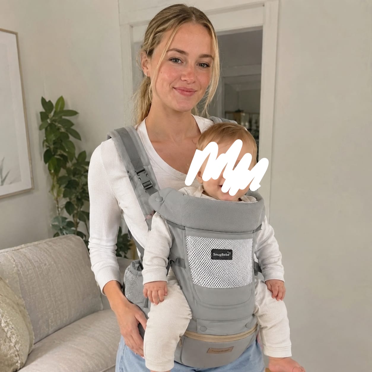Customer photo review of SNUG BÉBÉ - Baby Carrier