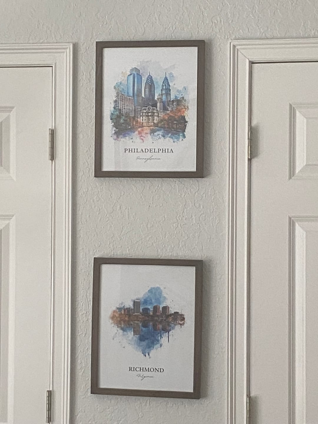 Customer photo review of Richmond VA Wall Art, Richmond Print, Virginia Watercolor Art, Richmond Virginia Gift, Travel Print, Travel Poster, Housewarming Gift