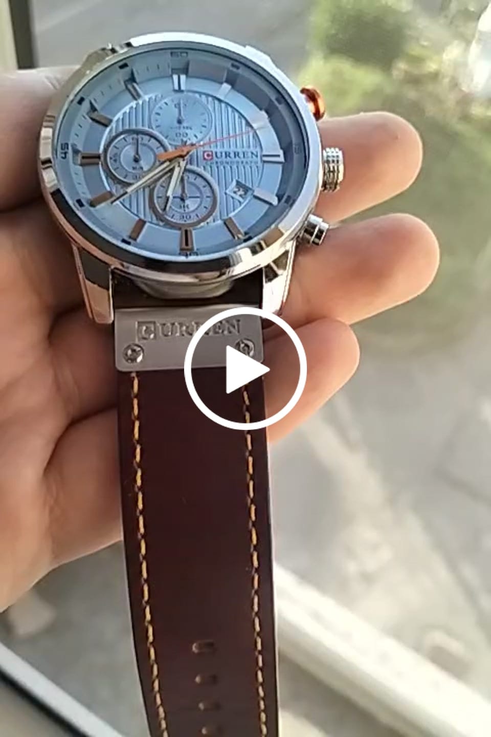 Customer video review of Curren Istanbul® orologio uomo pelle