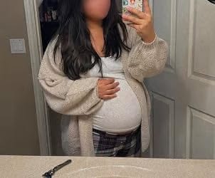Customer photo review of Oversized Lantern Sleeve Cardigan