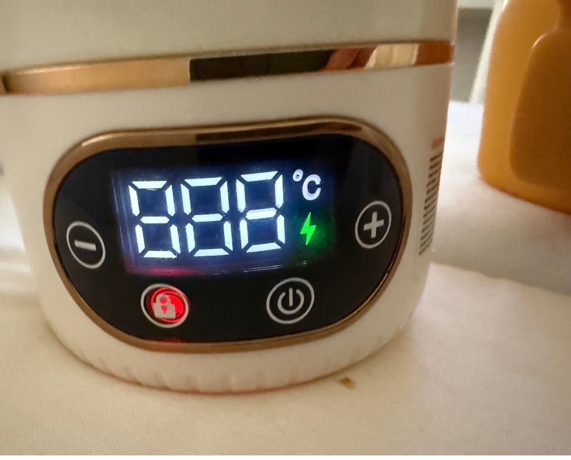 Customer photo review of Tragbarer Fläschchenwärmer