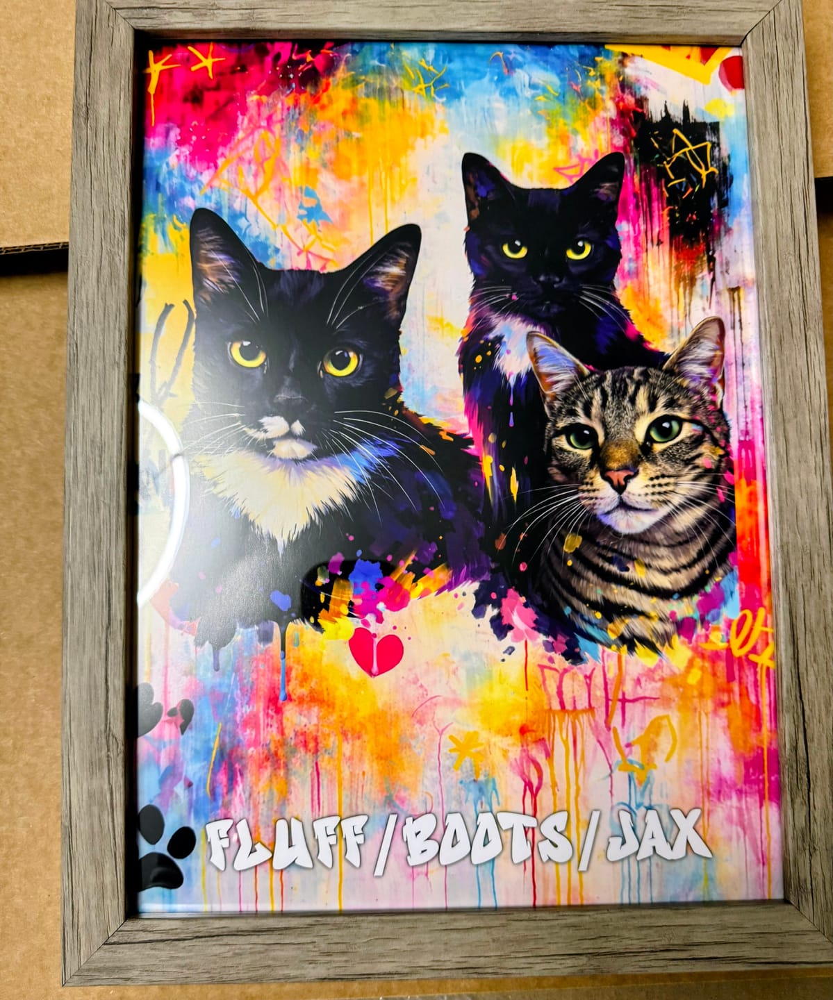 Customer photo review of Graffiti - Personalized Poster