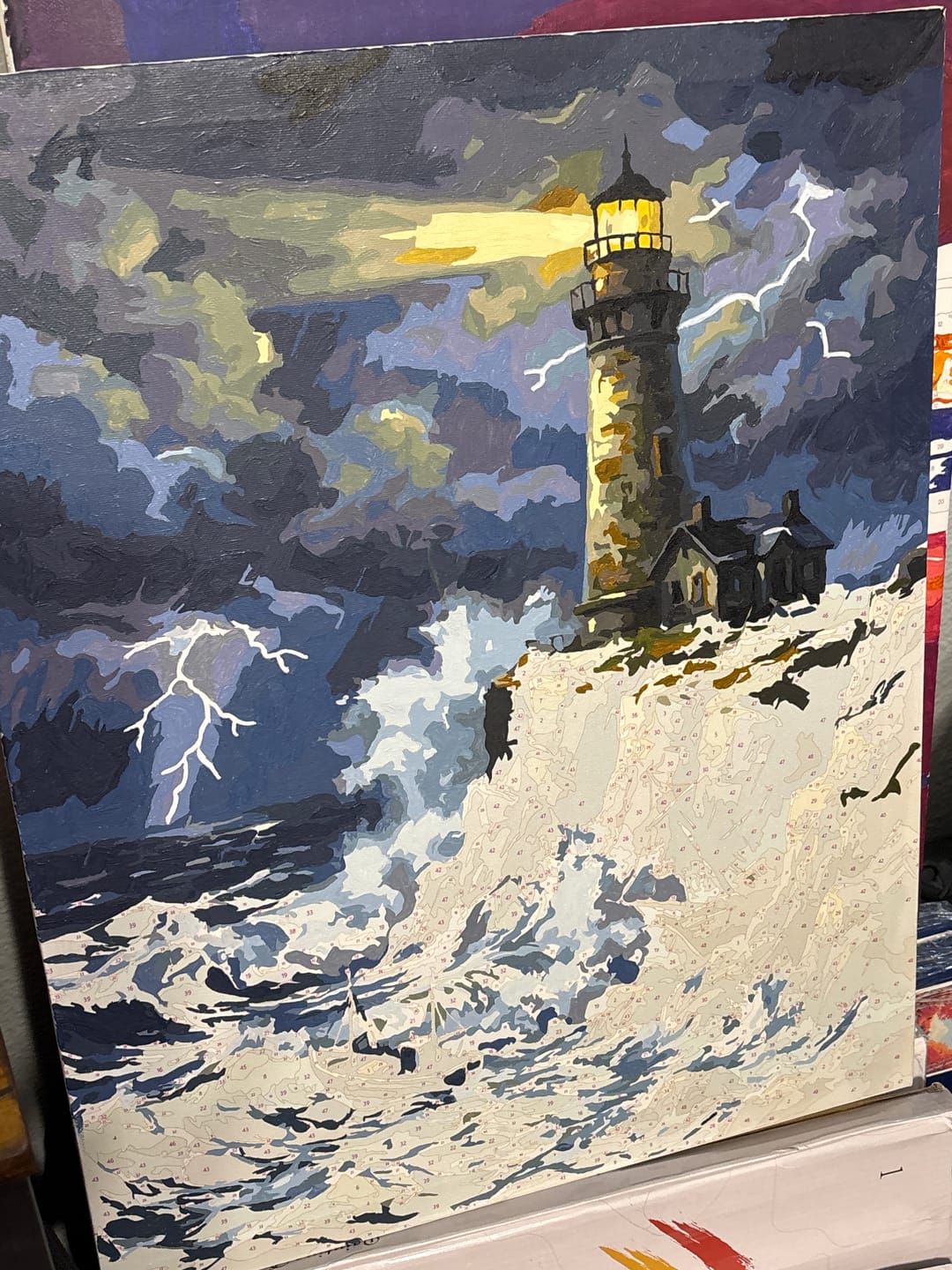 Customer photo review of Tempest Coast Guardian (Paint by Numbers)