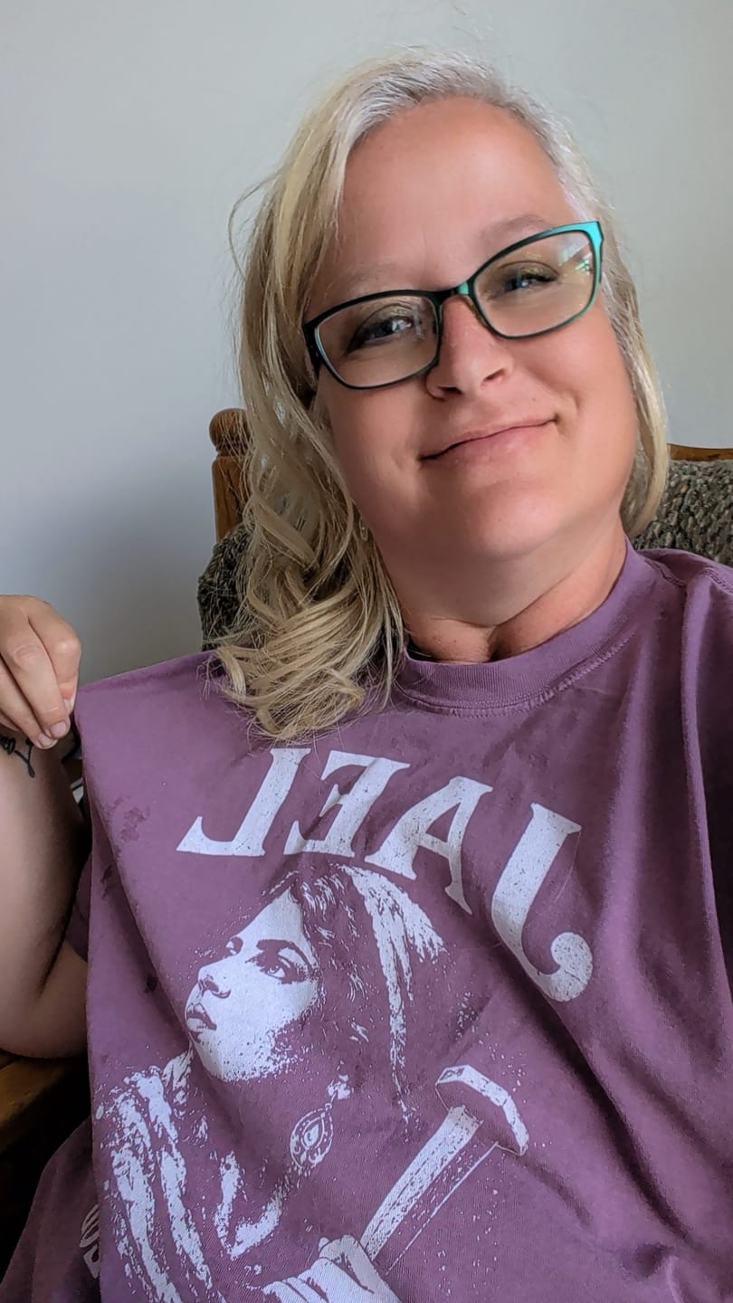 Customer photo review of Jael Strong T-Shirt