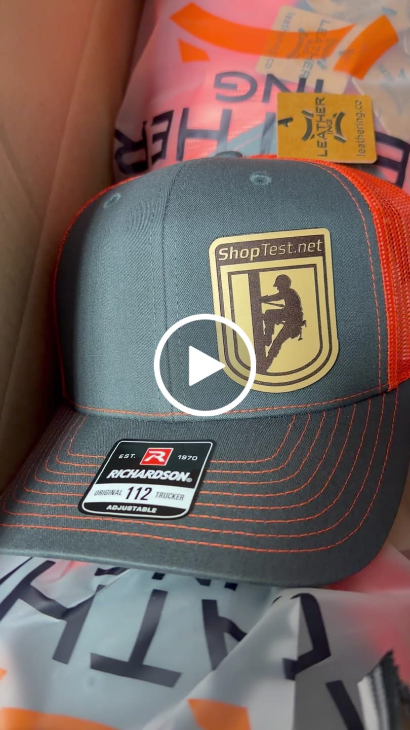 Customer video review of Premium Custom Leather Patch Hats (Wholesale)