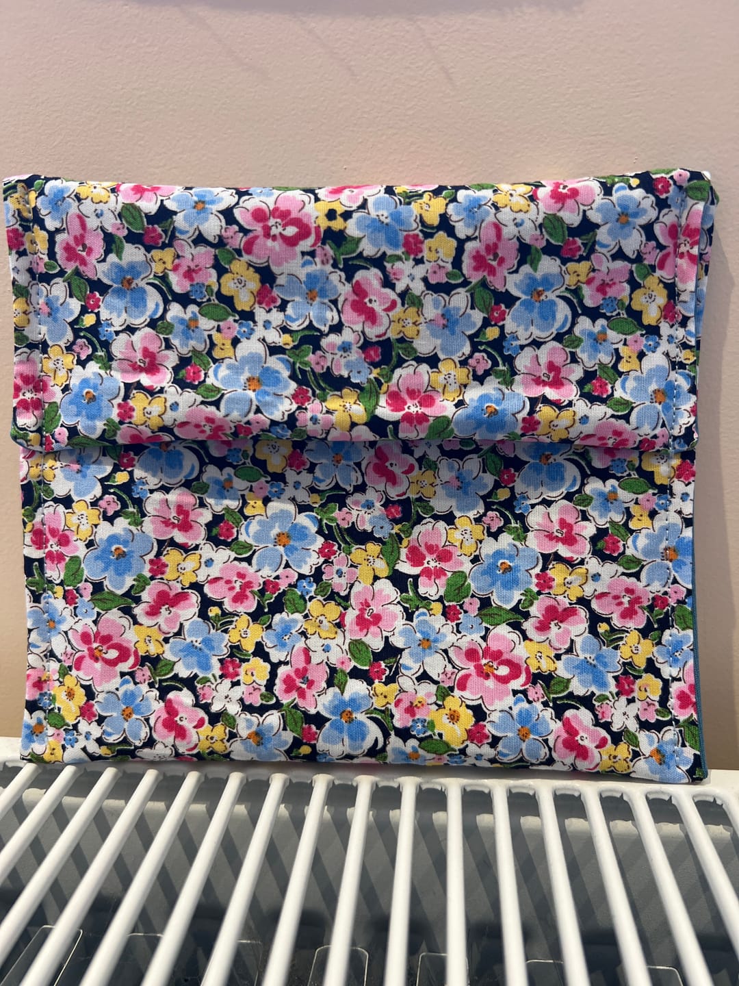 Customer photo review of Tiny Blooms Rose & Hubble Cotton Poplin Fabric