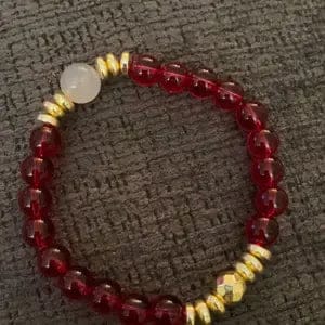 Customer photo review of FuAttract Wealth Attraction & Good Fortune Red Agate Fashion Prosperity Bracelet