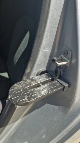 Customer photo review of BOLTHUT™ Folding Car Door Step — Roof Rack Access Foot Pedal