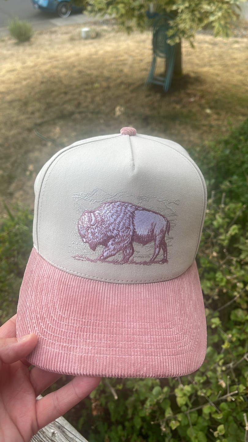 Customer photo review of Stampede Corduroy Brim Hat