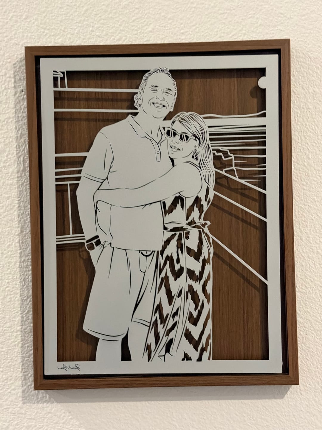 Customer photo review of Custom Metal Portrait
