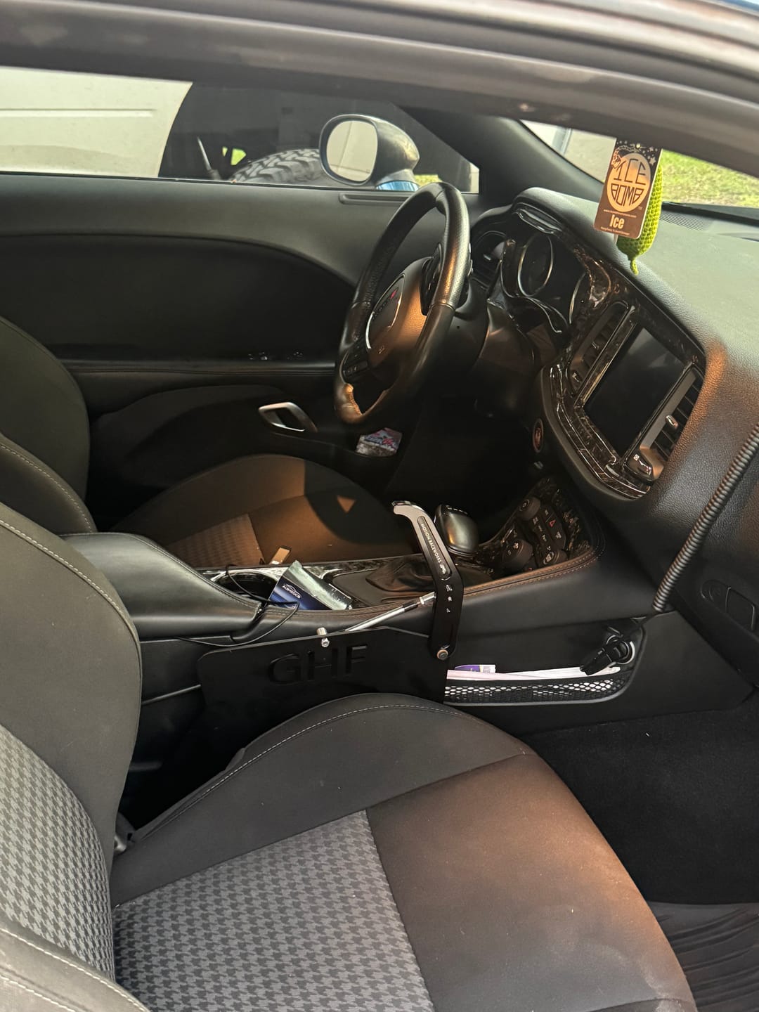 Customer photo review of Motion Raceworks Black Billet Parachute Handle Release Lever & Cable Mount Kit