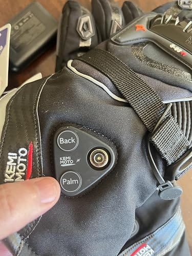 Customer photo review of Heated Motorcycle Riding Gloves