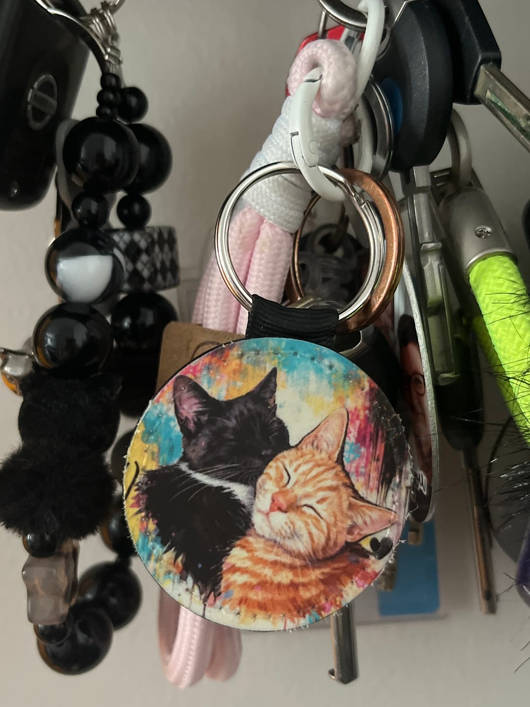 Customer photo review of Personalised Keychain - Graffiti