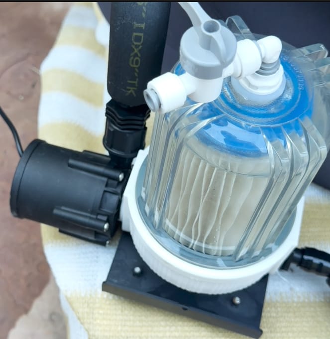 Customer photo review of Cold Plunge Water Filter Upgrade