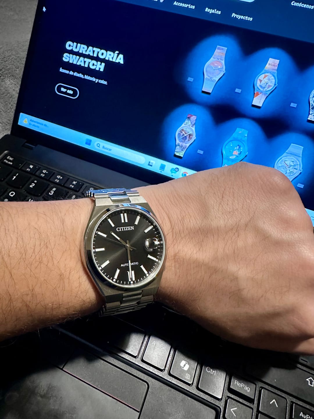 Customer photo review of Reloj Citizen Automatic NJ0150-81E Tsuyosa Sapphire Negro 40mm